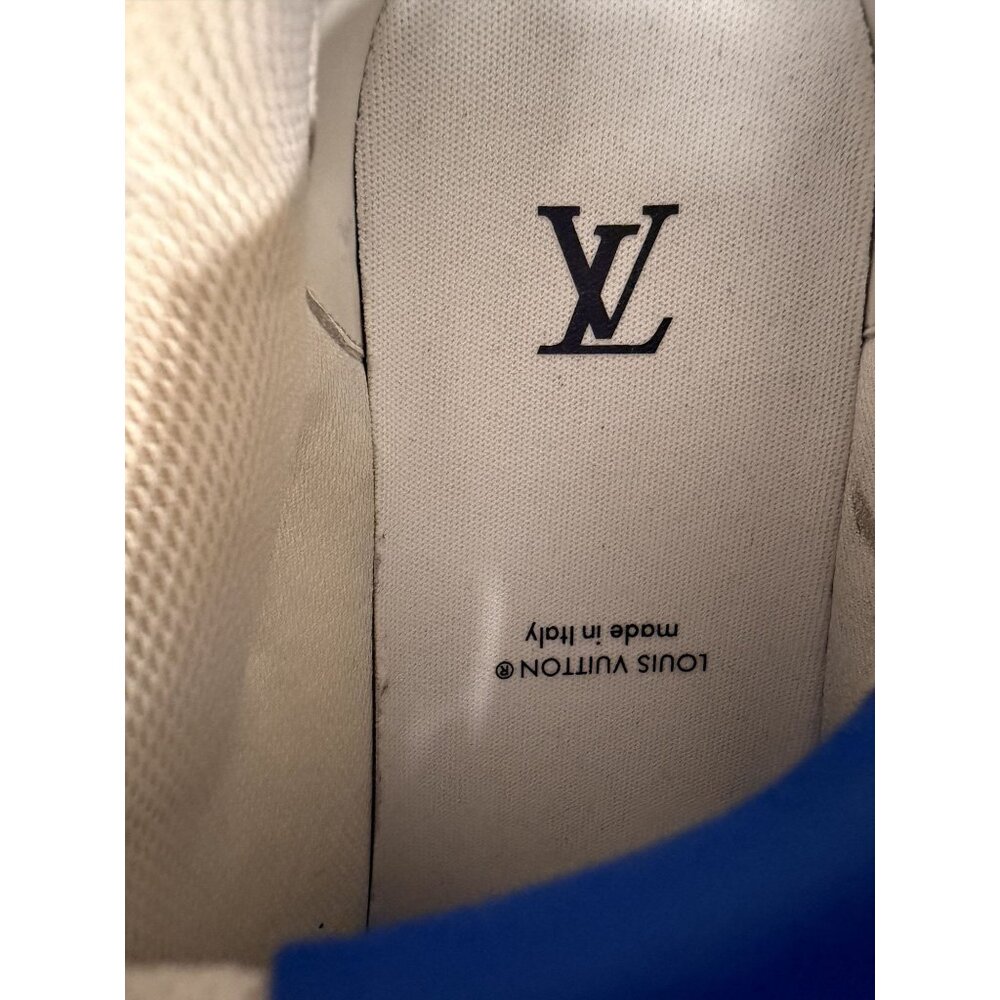 Louis Vuitton Mens Blue & White #54 Sneakers Size 8.5 - Picture 4 of 9